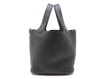 HERMES エルメス ピコタンロックPM ハンドバッグ ブラック SV シルバー金具 Z刻 2021年 2141300445325【200】