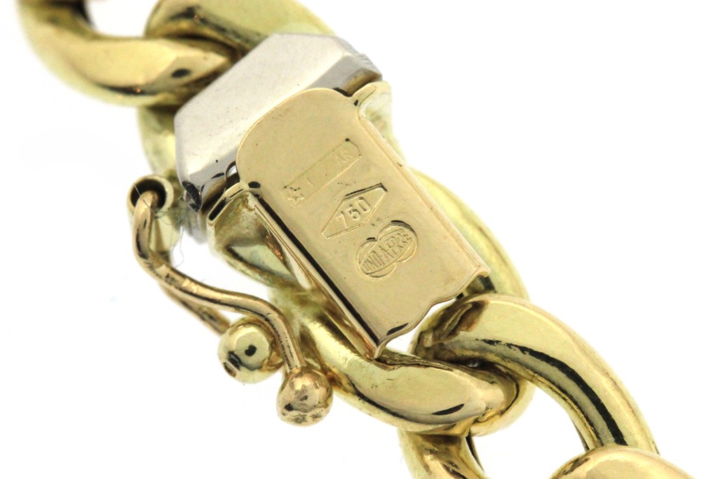 UNOAERRE ウノアエレ ネックレス K18イエローゴールド サファイア4.38