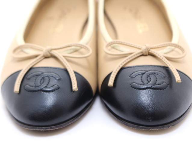 CHANEL シャネル 靴 ココマークバレリーナフラットシューズ