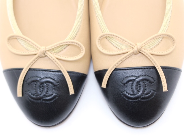 CHANEL シャネル 靴 ココマークバレリーナフラットシューズ
