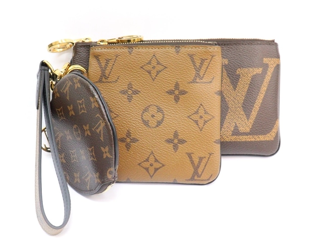 LOUIS VUITTON ルイヴィトン ポーチ ポシェット・トリオ モノ ...