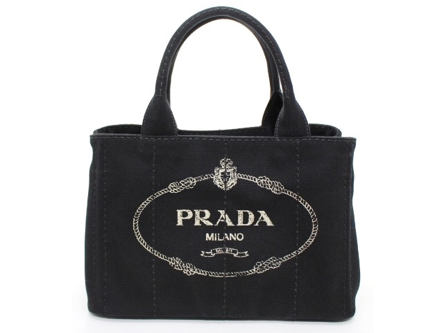 PRADA プラダ ミニカナパ ハンドバッグ ショルダーバッグ ブラック