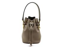 FENDI　フェンディ　ショルダーバッグ　モントレゾール　ミニ　グレー　レザー　8BS010　2148103816970　【中古】【大黒屋】【200】