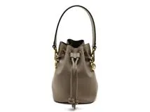 FENDI　フェンディ　ショルダーバッグ　モントレゾール　ミニ　グレー　レザー　8BS010　2148103816970　【中古】【大黒屋】【200】