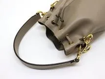 FENDI　フェンディ　ショルダーバッグ　モントレゾール　ミニ　グレー　レザー　8BS010　2148103816970　【中古】【大黒屋】【200】