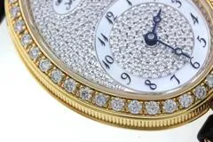 BREGUET ブレゲ 腕時計 2008正規品 クイーン･オブ･ネイプルズ 8928BA/8D/844/DD0D K18イエローゴールド/アリゲーター ダイヤモンドシェル 自動巻き【472】SJ