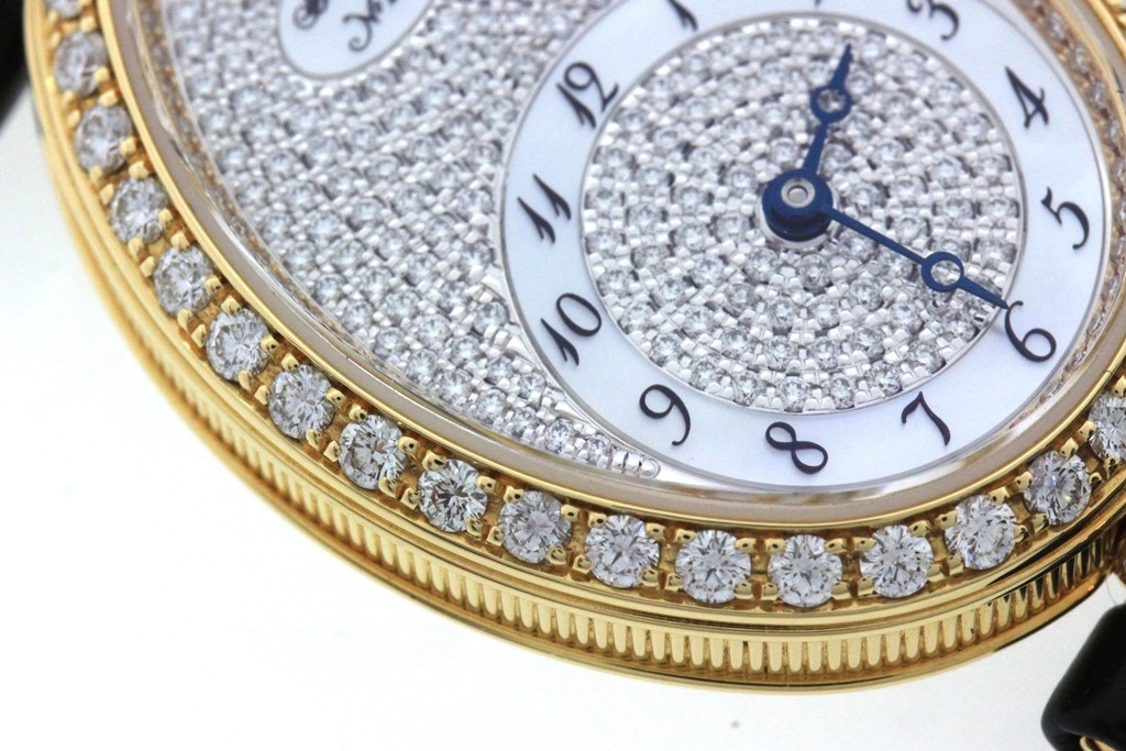 BREGUET ブレゲ 腕時計 2008正規品 クイーン･オブ･ネイプルズ 8928BA/8D/844/DD0D K18イエローゴールド/アリゲーター ダイヤモンドシェル 自動巻き【472】SJ