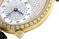 BREGUET ブレゲ 腕時計 2008正規品 クイーン･オブ･ネイプルズ 8928BA/8D/844/DD0D K18イエローゴールド/アリゲーター ダイヤモンドシェル 自動巻き【472】SJ