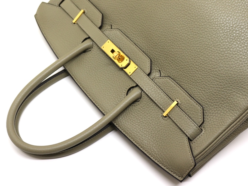 エルメス バーキン35 トリヨンクレマンス バーキン 35 トフィー/パラジウム金具 トリヨンクレマンス