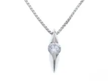 JEWELRY ノンブランドジュエリー ダイヤモンド ネックレス PT850/PT900 D0.181ct 2.9g【434】