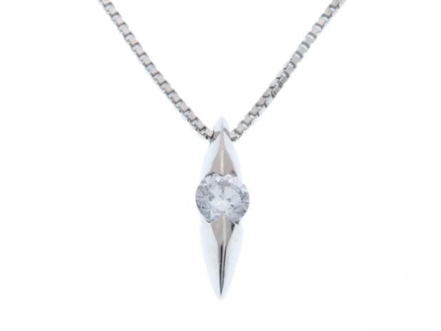 Jewelry ノンブランドジュエリー ダイヤモンド ネックレス Pt850/Pt900 D0.181ct 2.9g【434】