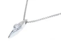 JEWELRY ノンブランドジュエリー ダイヤモンド ネックレス PT850/PT900 D0.181ct 2.9g【434】