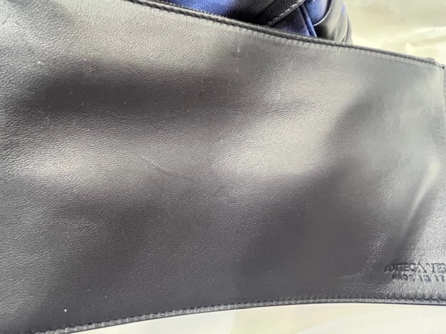 Bottega Veneta ボッテガ・ヴェネタ スモール ザ・アルコ トート ブラック/パープル レザー 【472】KS