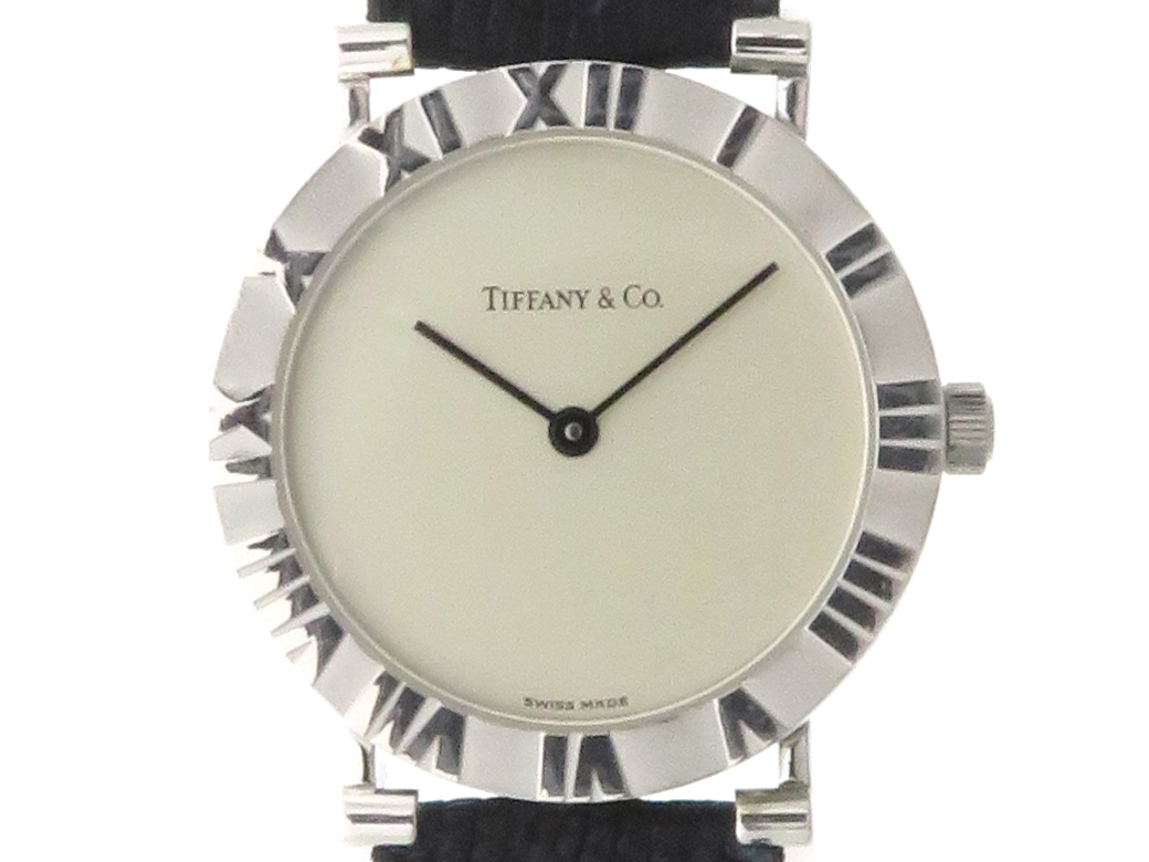 ティファニー アトラス レディース 腕時計 シルバー 革ベルトファッション