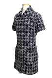 CHANEL シャネル 衣類 ツイードワンピース レディース34 ネイビー P75475 V67222 23/24AW