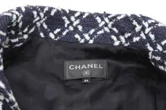 CHANEL シャネル 衣類 ツイードワンピース レディース34 ネイビー P75475 V67222 23/24AW