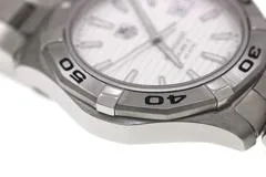 TAG HEUER タグ・ホイヤー 腕時計 アクアレーサー オートマティック キャリバー５ WAP2011.BA0830 ステンレス ホワイト文字盤 自動巻き【472】SJ