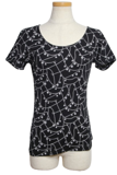 HERMES エルメス 衣類 トレゾールドゥメドールTシャツ レディース36 ブラック コットン 2H4602DM 参考定価 ￥92,400- (2143200611480) 【200】