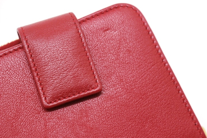 YVESAINTLAURENT イヴサンローラン YSL 財布 二つ折財布 レッド 赤