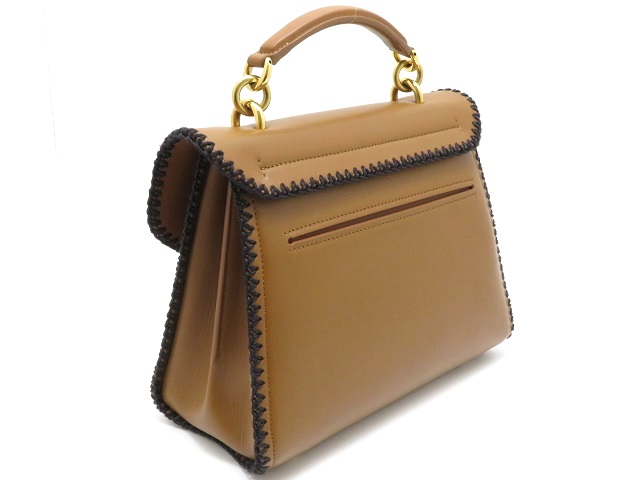 Salvatore Ferragamo フェラガモ 2WAYトップハンドル キャメル