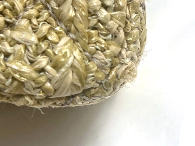 CHANEL シャネル ミニマトラッセ フクロウチャーム ナチュラル/GP金具 ラフィア素材 銀座並木通りリニューアル限定【472】KS