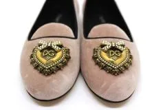 DOLCE＆GABBANA 　ドルチェ＆ガッバーナ　パンプス　靴　レディース36　ピンク　ベロア　CP0146　（2143700184330）【200】