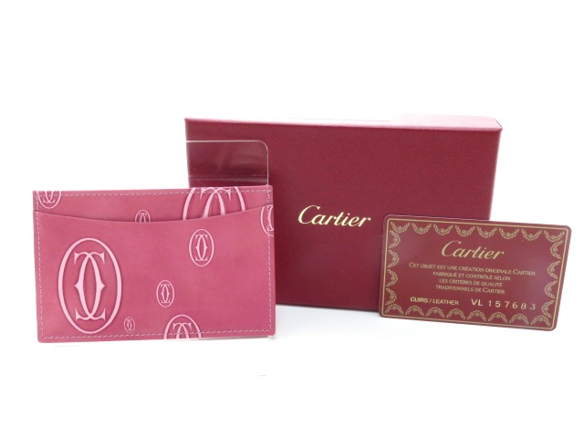 Cartier カルティエ カードケース ハッピーバースデー パテントレザー 