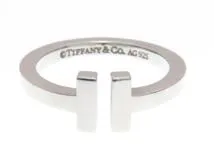 TIFFANY＆CO ティファニー リング Tスクエアリング SV925 4.4g #16【434】
