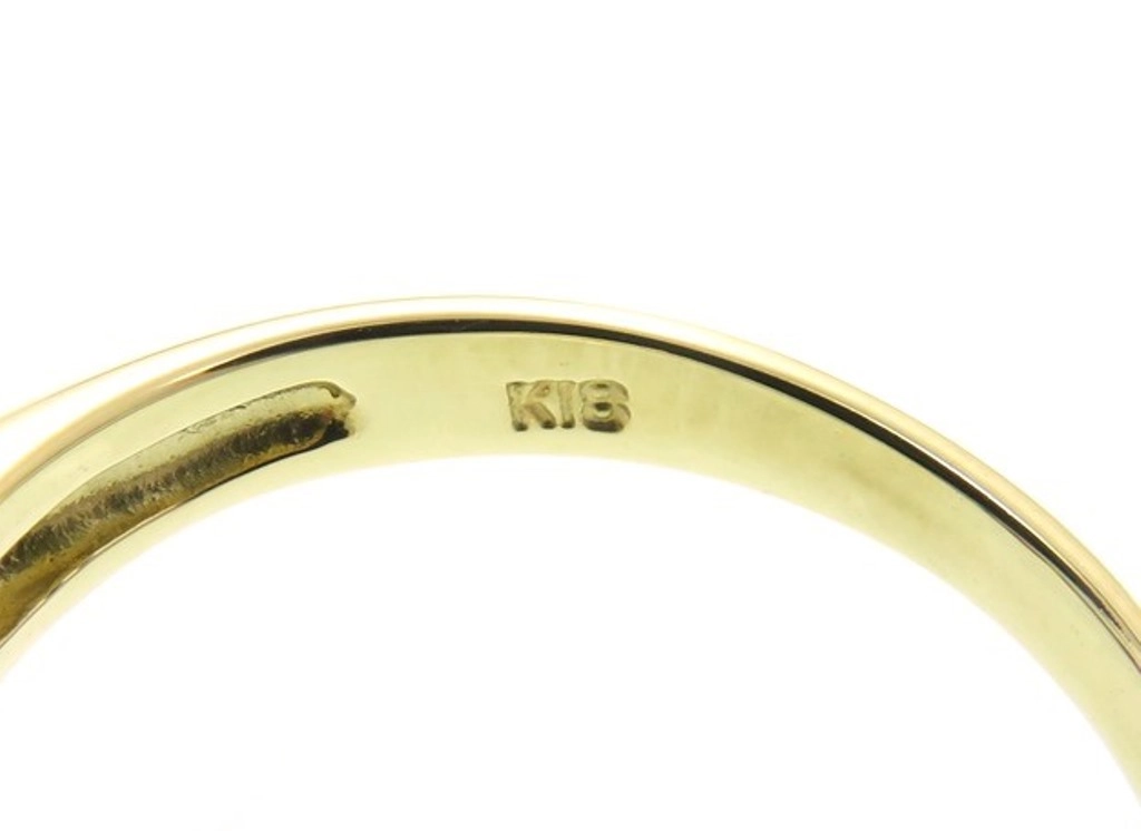 JEWELRY ノンブランドジュエリー 貴金属・宝石 リング K18イエローゴールド ルビー0.34ct・0.14ct / ダイヤモンド0.11ct 3.3g 12号 2143300201932 【205】