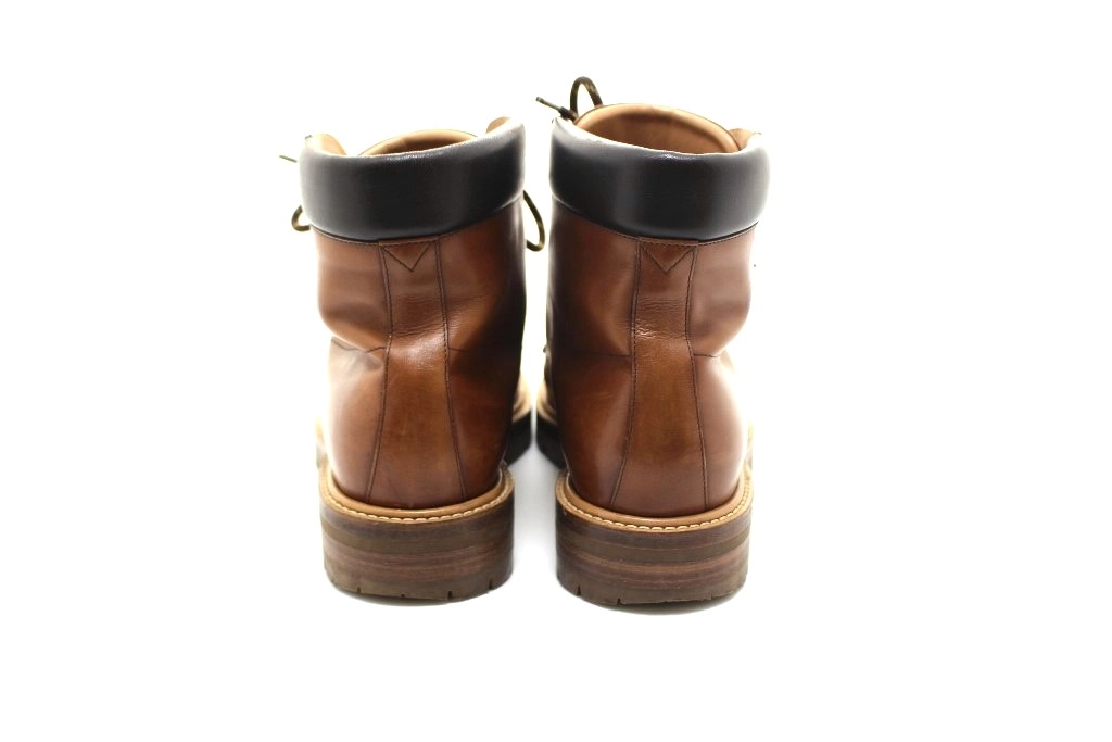 LOUIS VUITTON ルイヴィトン ラインアンクルブーツ メンズ6ハーフ ブラウン レザー 2120500255781 【432】