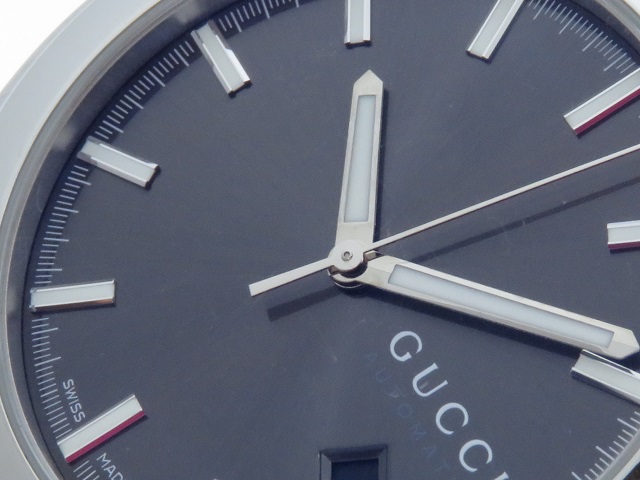 GUCCI グッチ 時計 パンテオン 115.2 ブラック文字盤 メンズ