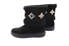 LOUIS VUITTON ルイヴィトン スノードロップライン アンクルブーツ Size:42（約27cm） ノワール ブラック スエード 1A95CR
