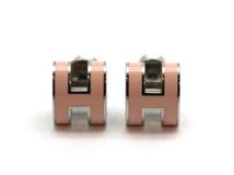 HERMES　エルメス　ピアス　ポップアッシュ・ミニピアス　ローズドラジェ／ＳＳ　2143000721266　【中古】【大黒屋】【200】