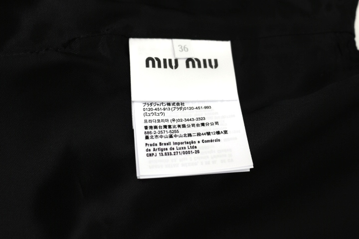 miu miu ミュウミュウ 衣類 ピンストライプベスト レディース36