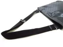 GUCCI グッチ GGインプリメ ショルダーバッグ ブラック PVC（ポリ塩化ビニル） レザー【473】