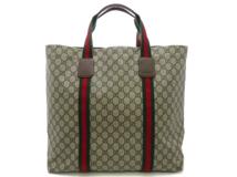 GUCCI グッチ GGテンダー ミディアム トートバッグ GGスプリーム テンダー キャンバス ベージュ【473】