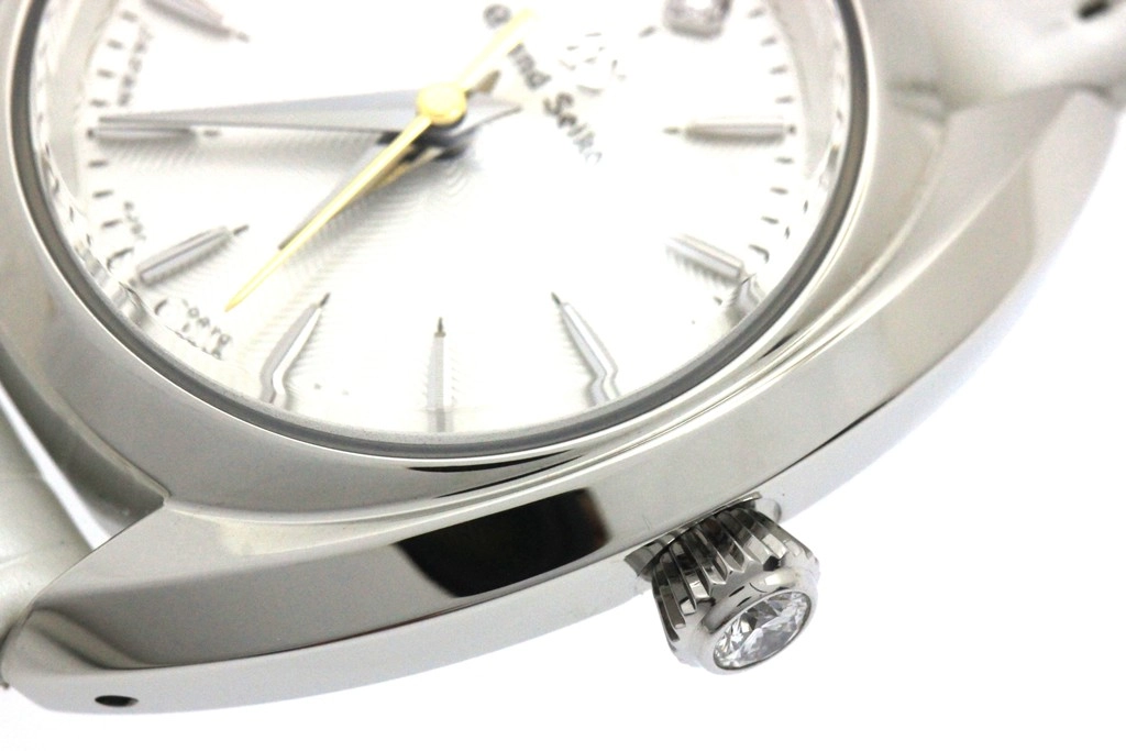 GRANDSEIKO グランドセイコー 腕時計 2024年正規品 ヘリテージコレクション STGF357 スティール/アリゲーター 1Pダイヤモンドシルバー文字盤 クォーツ【472】SJ