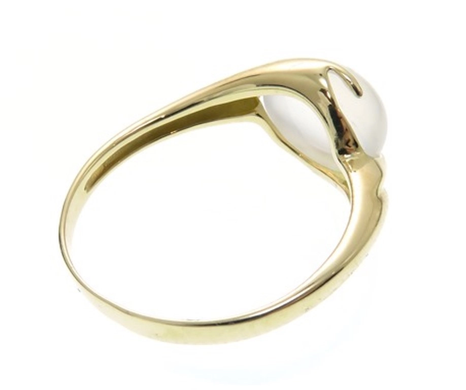 JEWELRY ノンブランドジュエリー 貴金属・宝石 リング K18イエローゴールド ムーンストーン 2.3g 11.5号 2145000226253 【205】