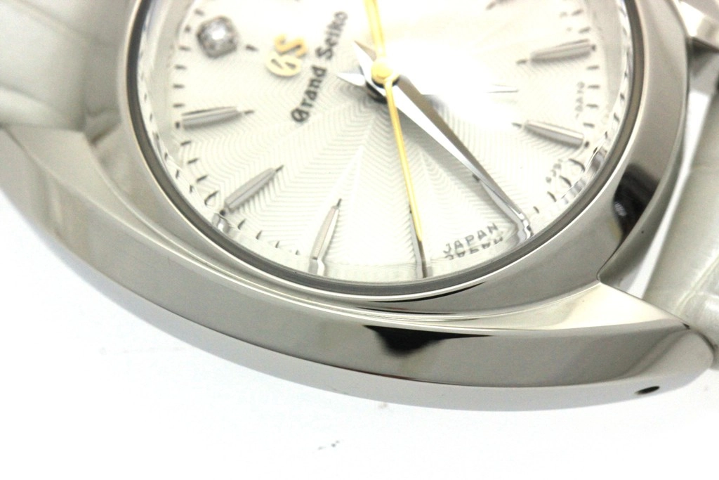 GRANDSEIKO グランドセイコー 腕時計 2024年正規品 ヘリテージコレクション STGF357 スティール/アリゲーター 1Pダイヤモンドシルバー文字盤 クォーツ【472】SJ