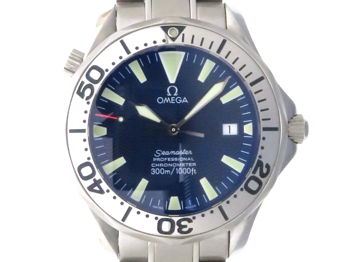 OMEGA オメガ メンズ腕時計 シーマスタープロダイバーズ300 2231.80 ブルー文字盤 自動巻き 仕上げ済