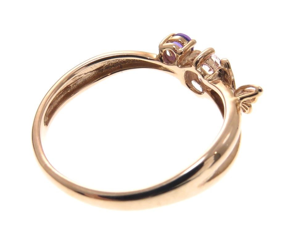 JEWELRY ノンブランドジュエリー 貴金属・宝石 リング K10ピンクーゴールド クオーツ/アメシスト 1.5g 10号 2143000672803 【205】