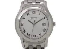 GUCCI グッチ 腕時計 Gクラス 5500M YA055305 ステンレス シルバー文字盤 クオーツ【472】SJ