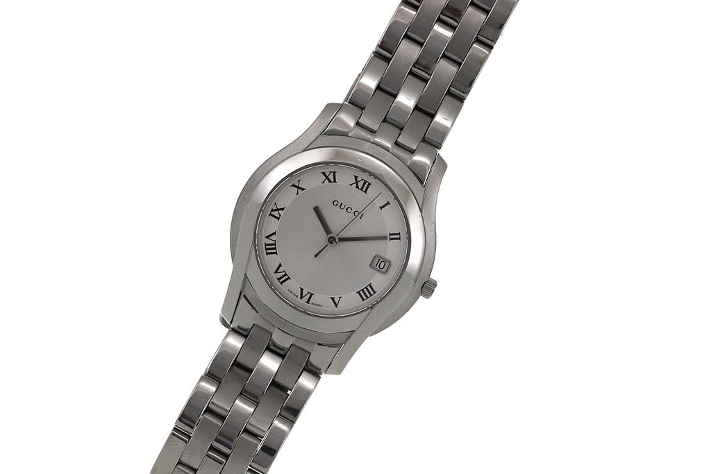 GUCCI グッチ 腕時計 Gクラス 5500M YA055305 ステンレス シルバー文字  