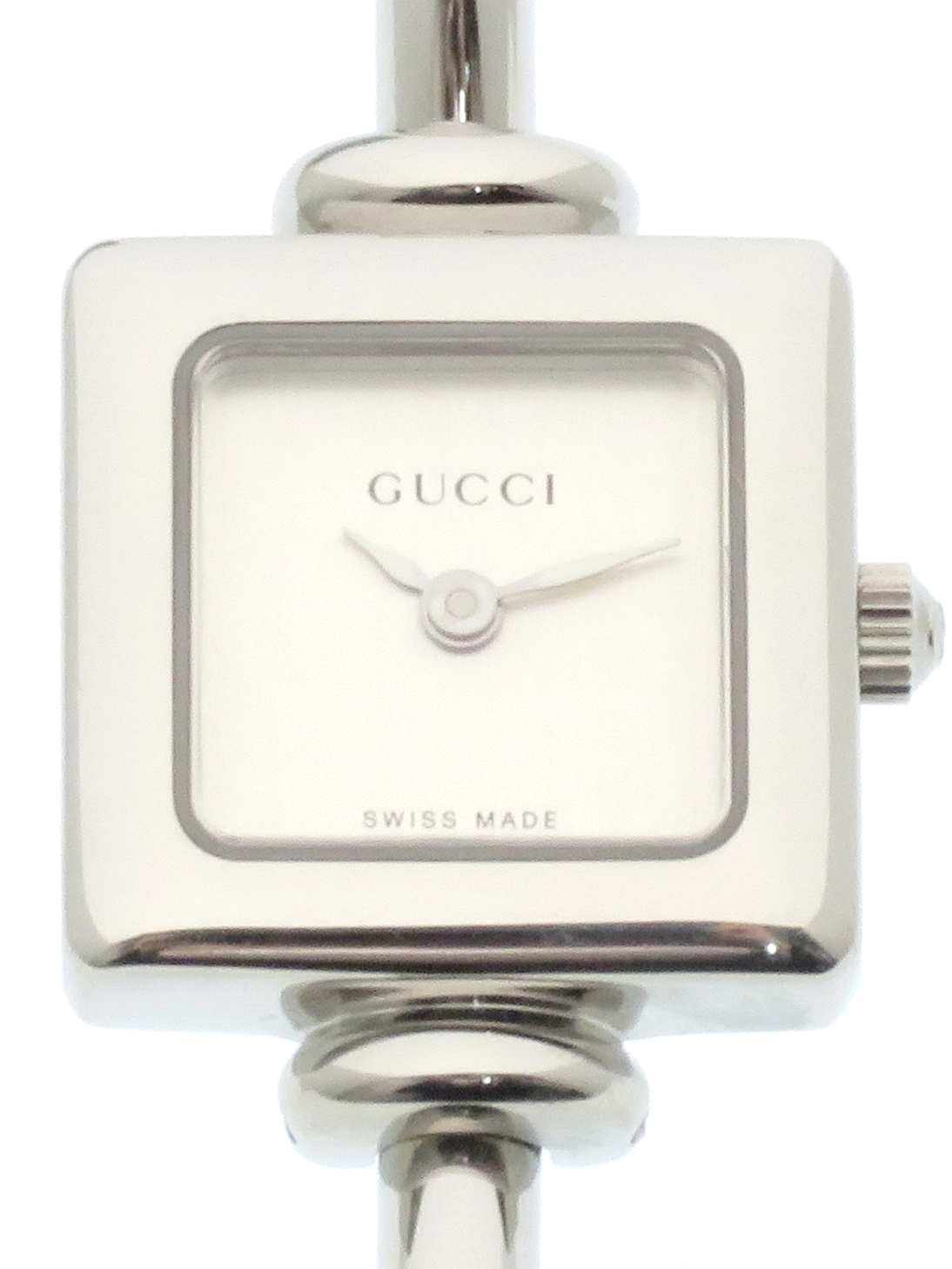 グッチ時計 1900L 文字盤シルバー レディースファッション小物 - 腕時計