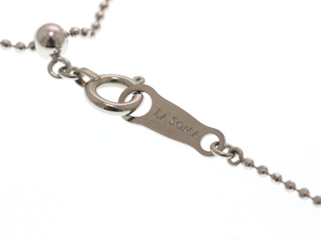 LA SOMA/ラソマ】 花モチーフ ダイヤモンド 計0.50ct ネックレス
