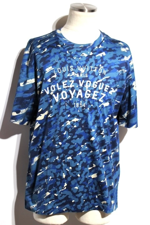 LOUISVUITTON ルイヴィトン 衣類 Tシャツ メンズXL ブルー