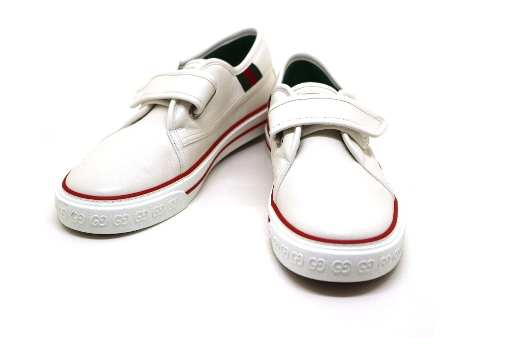 GUCCI グッチ 1977'テニスベルクロススニーカー メンズ8（約27