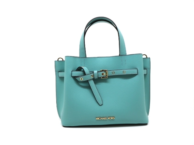 MICHAEL KORS マイケルコース バッグ EMILIA サッチェル スモール ２ｗａｙバッグ ミントグリーン レザー  2147300376409 【200】 の購入なら「質」の大黒屋（公式）