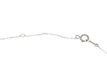 JEWELRY ノンブランド ジュエリー ネックレス K18 ホワイトゴールド 3P ダイヤモンド 1.1g【473】