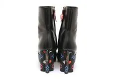 LOUIS VUITTON ルイヴィトン シルエットライン ショートブーツ レディース35（約22.5㎝） ブラック/マルチカラー レザー M11165